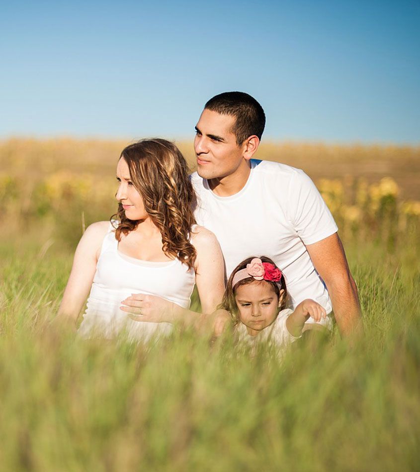 Family in Field